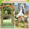 Feet Garden Arch Wooden Arbor Outdoor Wood Trellis for Climbing Plants